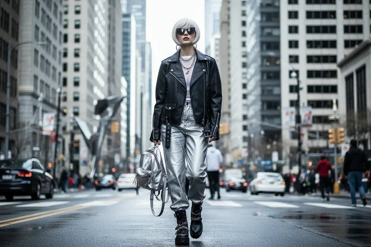 HAIRJOY Short White Wig with Fringe for Women – Synthetic Heat Resistant Pixie Wig for Cosplay and Halloween Parties -