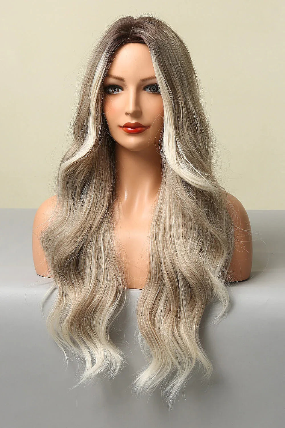 26'' Full Machine Made Long Wave Synthetic Wig - 