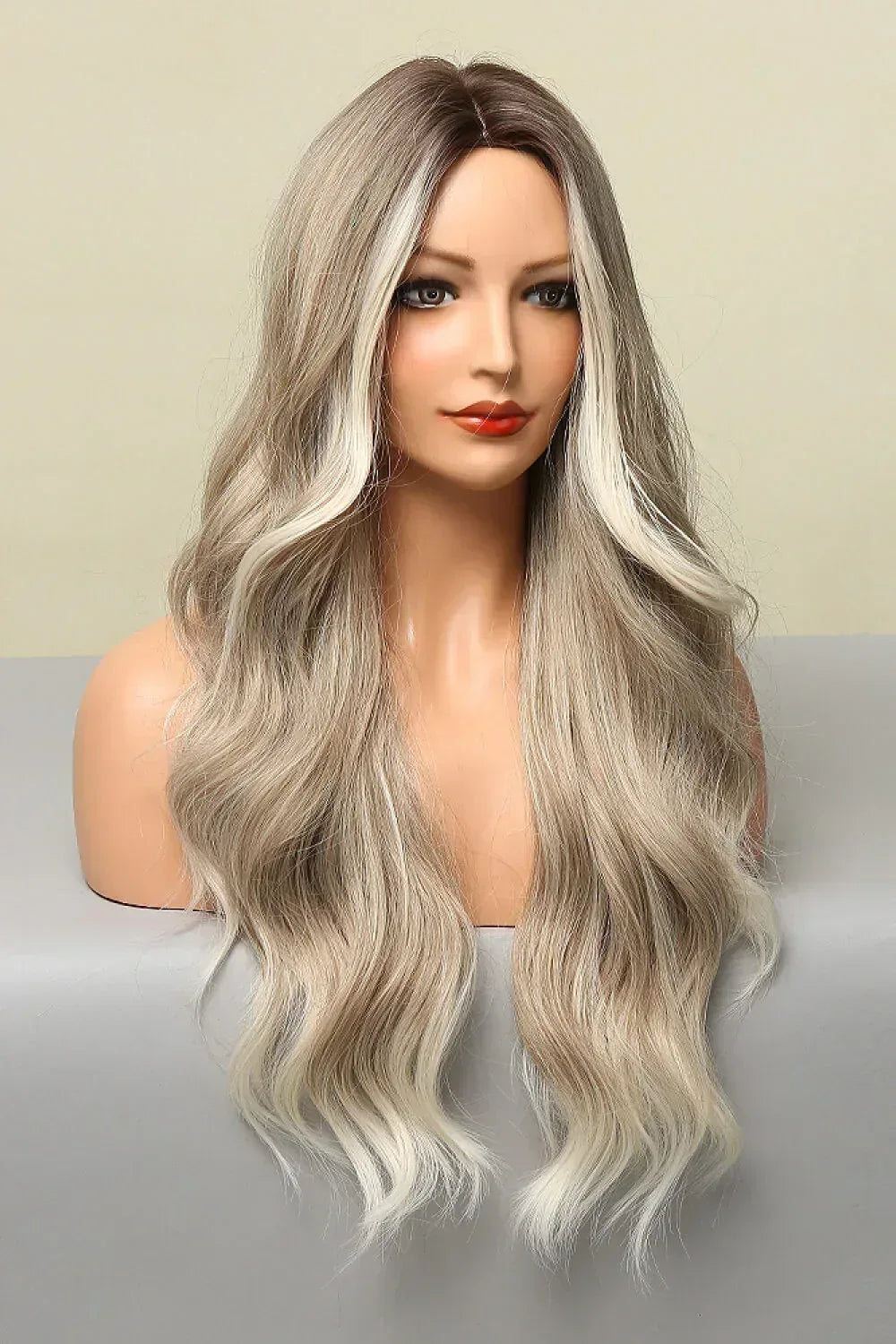 26'' Full Machine Made Long Wave Synthetic Wig - 