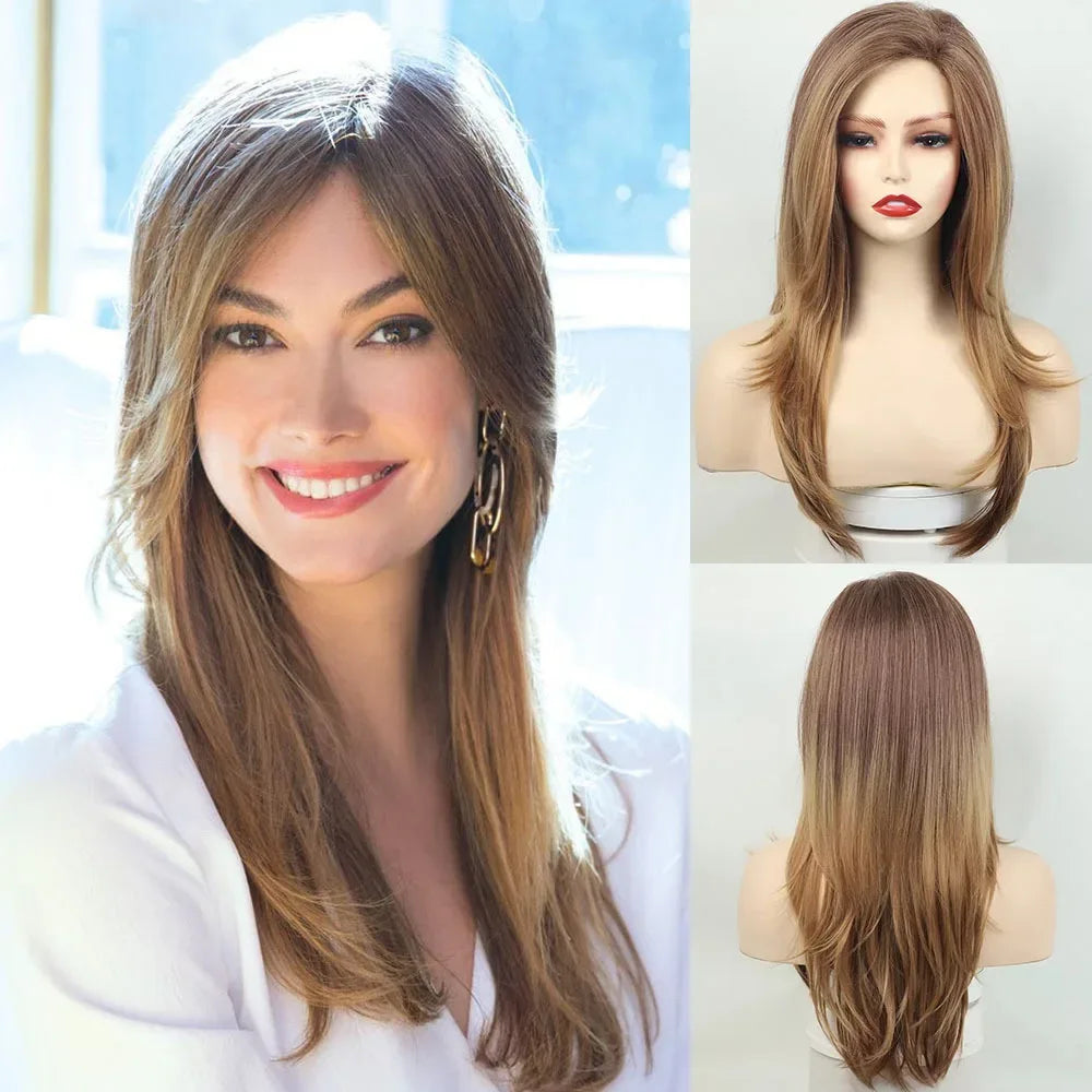 Women's Short Bob Synthetic Wig with Side Part Slanted Bangs – Transparent Lace Cap, High-Temperature Fiber, Small Size