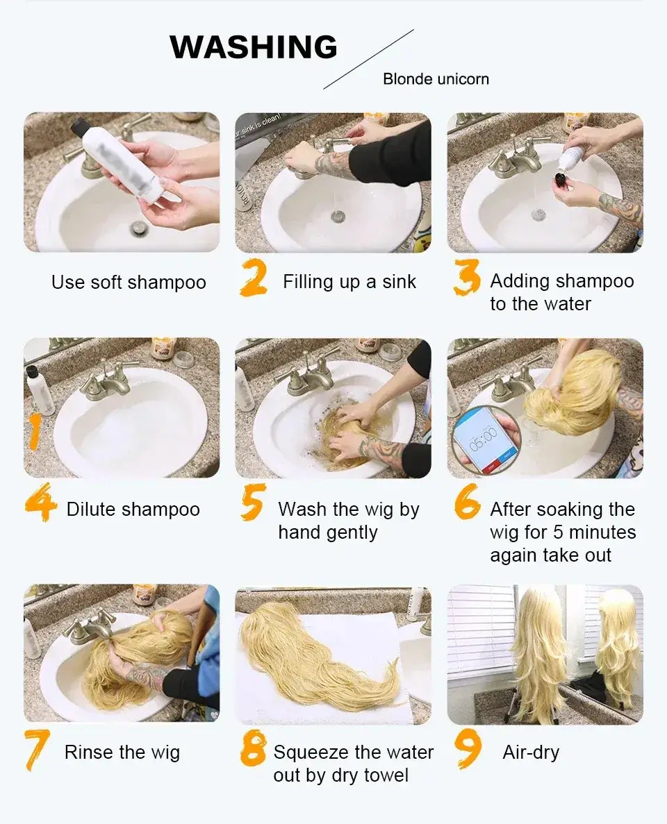 Center-Parted Long Red Curly Synthetic Wig for Halloween, Cosplay, and Daily Use - 