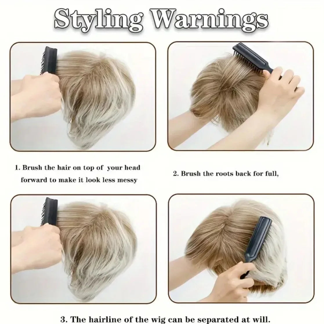 Women's Synthetic Wigs - Heat-Resistant Deep Root Natural Brown Gradient Hair Accessories for Daily Dressing S1cbbdde4492a41cb8215ba38dabec3a70