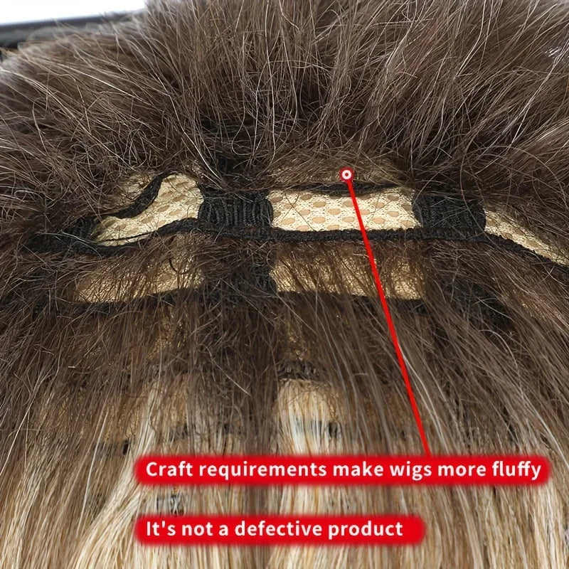 Women's Synthetic Wigs - Heat-Resistant Deep Root Natural Brown Gradient Hair Accessories for Daily Dressing - Gradient brown / 12inches / 1pc