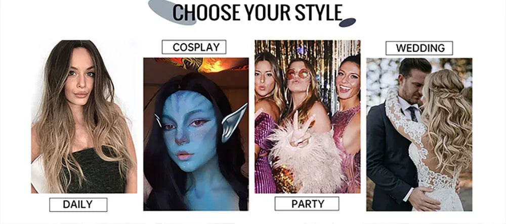 Synthetic Bob Wigs for Women - Short Straight Light Blonde Beige Natural Hair Wigs for Daily Cosplay, Heat Resistant - Wig-LC2054-1