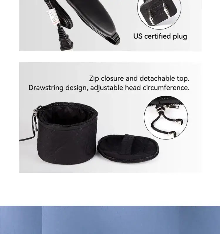 Wig Steam Cap - Handheld Electric Hair Steamer for Deep Conditioning and Thermal Treatment at Home - 