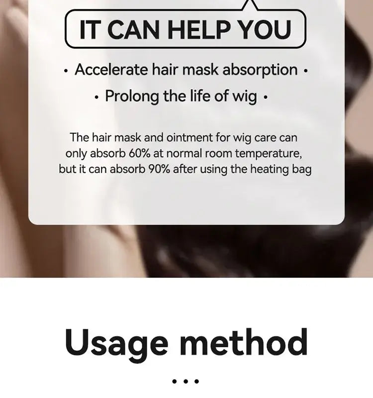 Wig Steam Cap - Handheld Electric Hair Steamer for Deep Conditioning and Thermal Treatment at Home - 