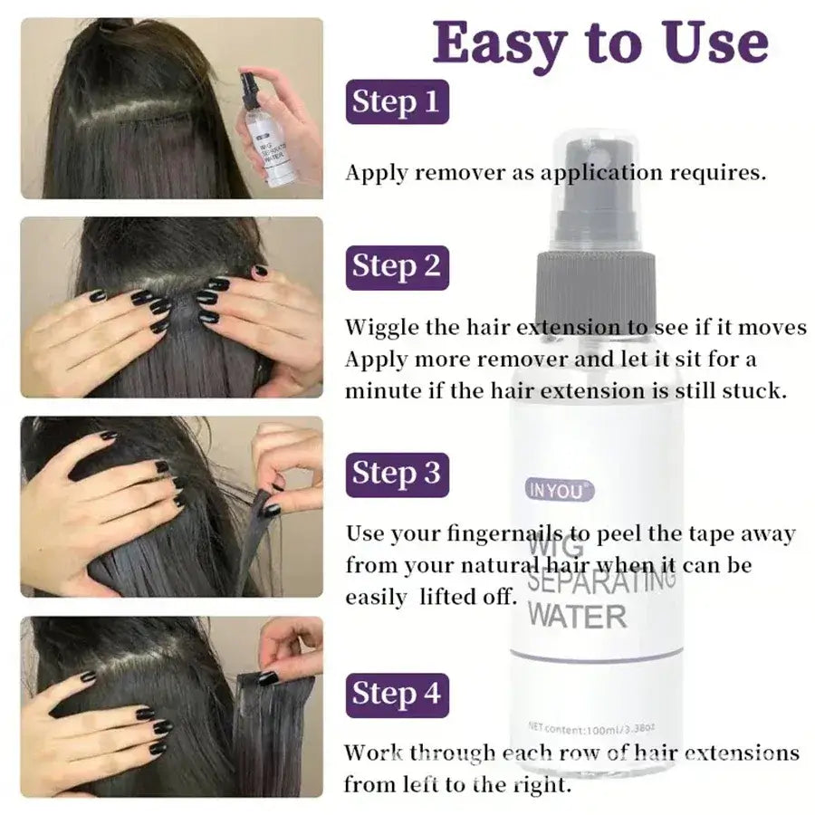 Wig Separating Water for Biological Scalp Clumps Wig And Film Glue Separation Tool - 