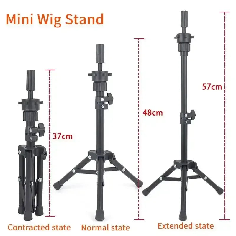 Wig Stand Mannequin Head with Tripod Stand - Lightweight, Durable & Portable Foam Dummy - 