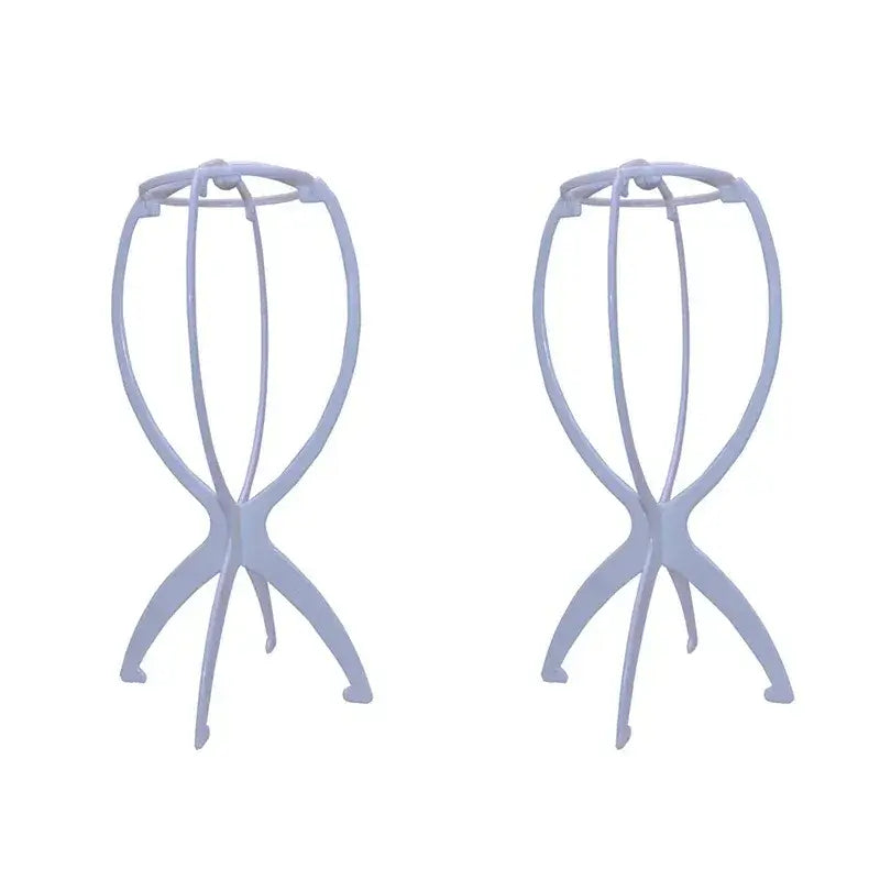 2Pcs Desk Stand Portable Wig Stand Wig Stands Portable Wig Hanger Salon Barber Hanging Hats Holder Display Stand - 