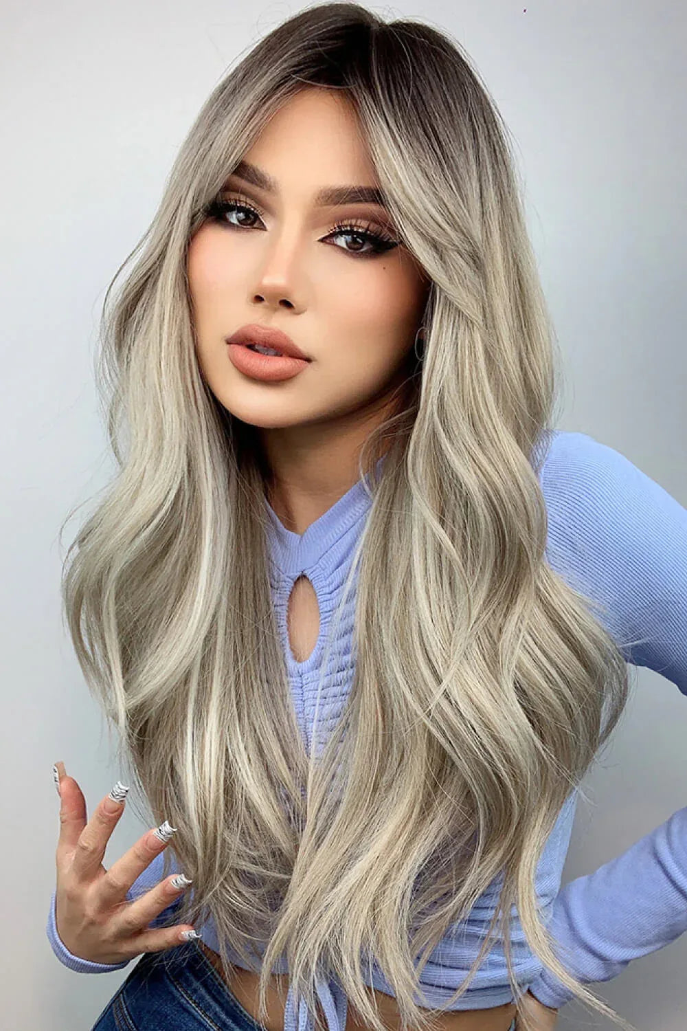 Full Machine Long Wave Wigs 26'' - 