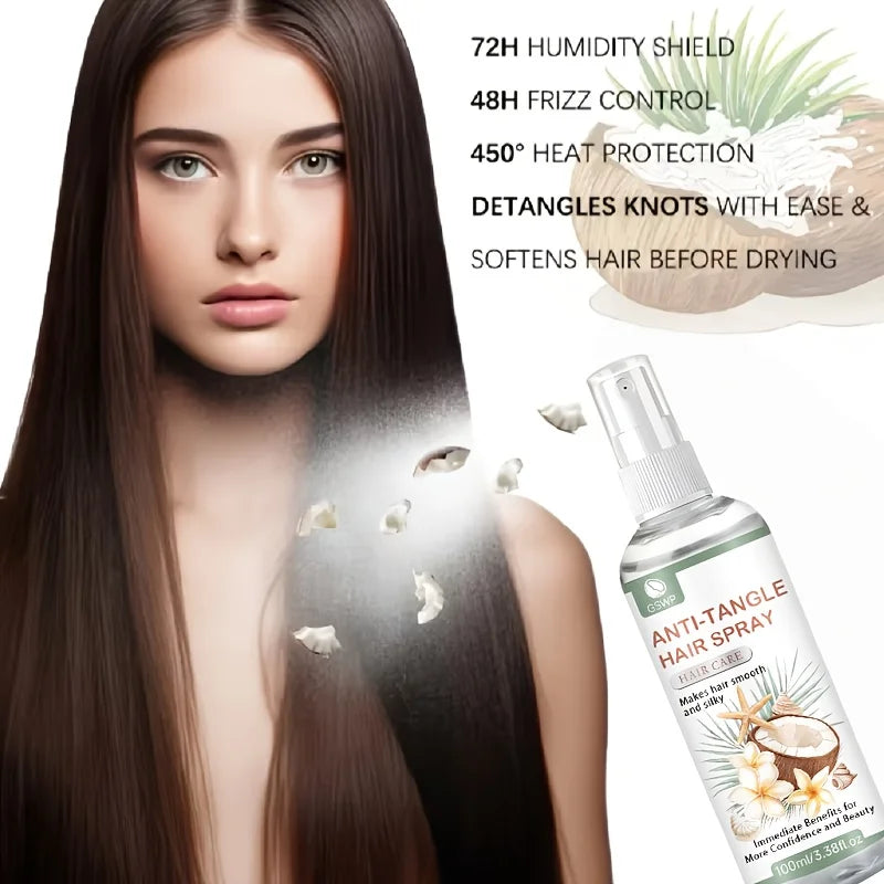 Anti-Tangle Hair Spray - Smoothing & Moisturizing Detangler 100ml - Hair Care