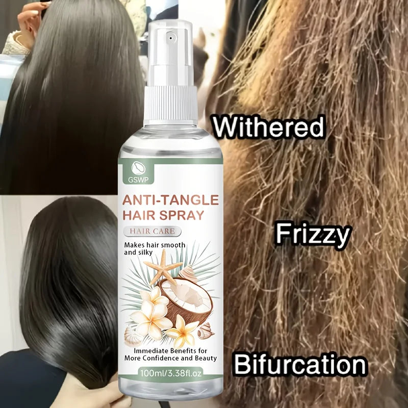 Anti-Tangle Hair Spray - Smoothing & Moisturizing Detangler 100ml - Hair Care