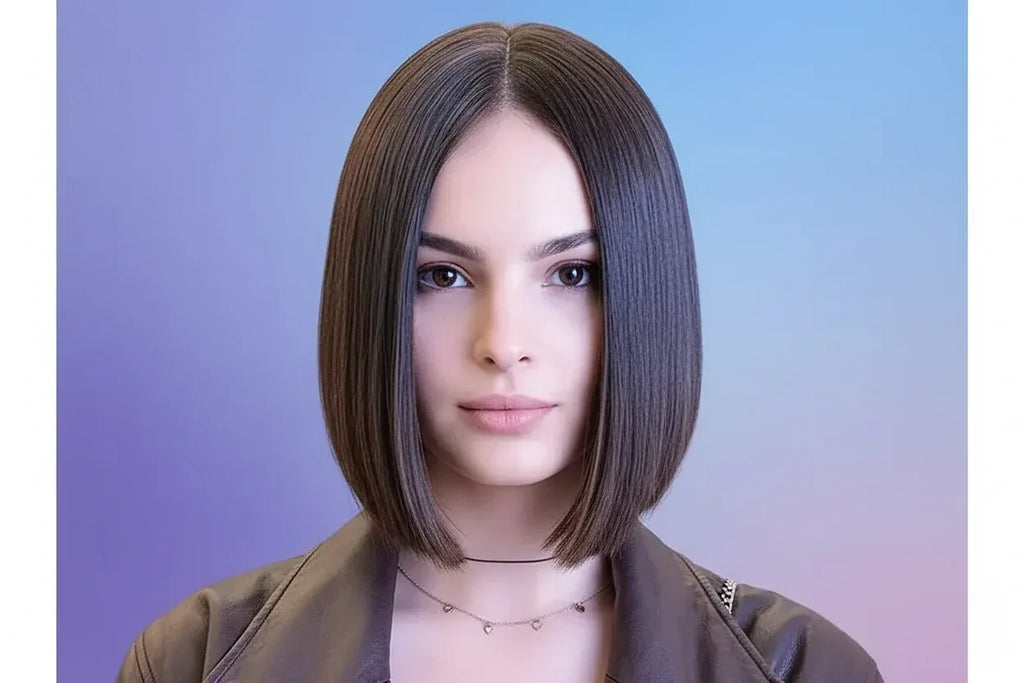 Black Ombre Bob Portrait