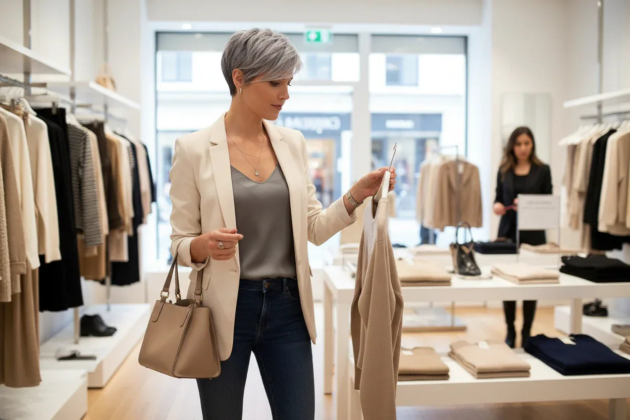 Gray Short Wig Shopping