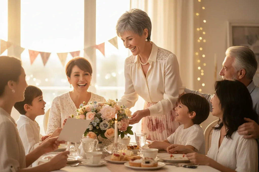 Gray-White Wig Mother's Day