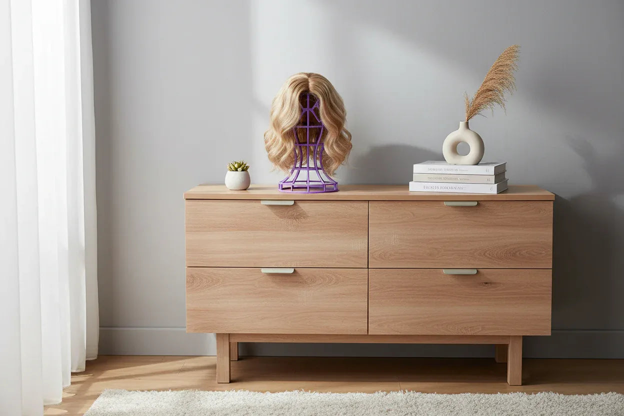 Lantern Wig Stand Decor