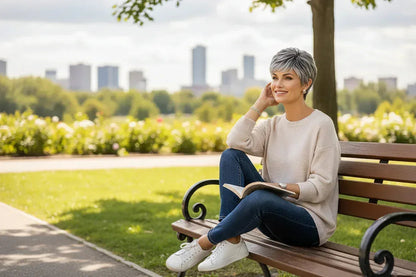 Light Gray Pixie Wig Park