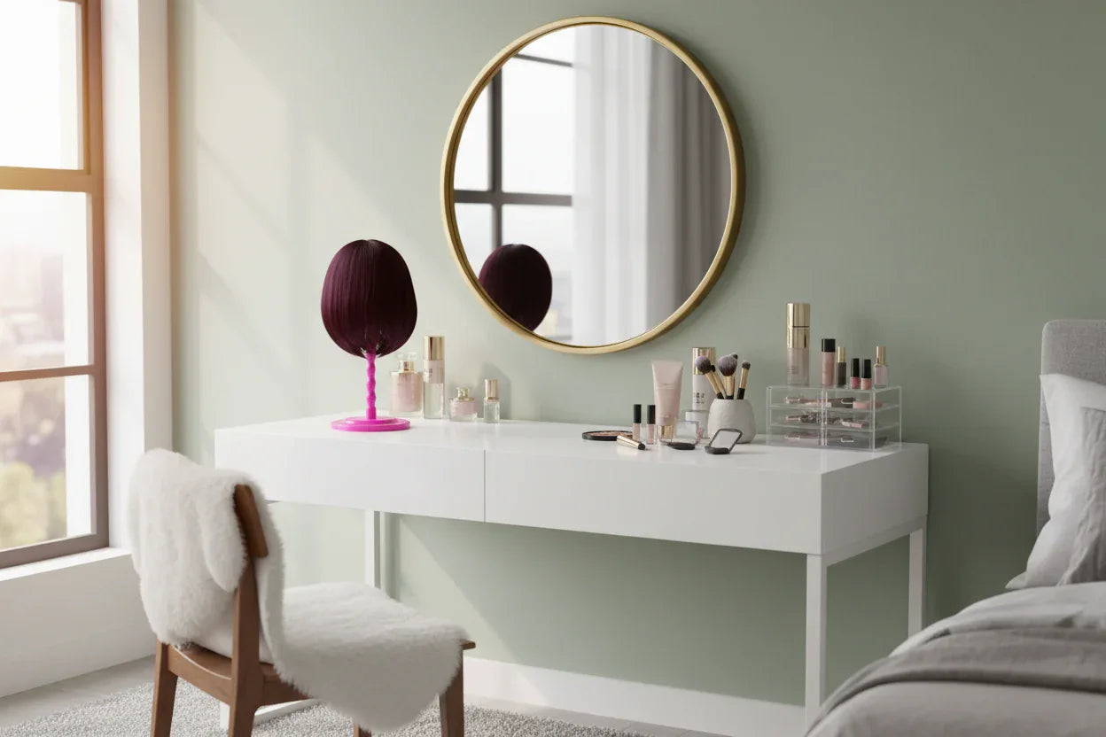 Mushroom Wig Stand Home