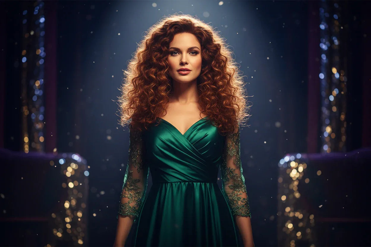 o-femeie-frumoasa-purtand-peruca-si-rochie-eleganta-in-lumin-reflectoarelor