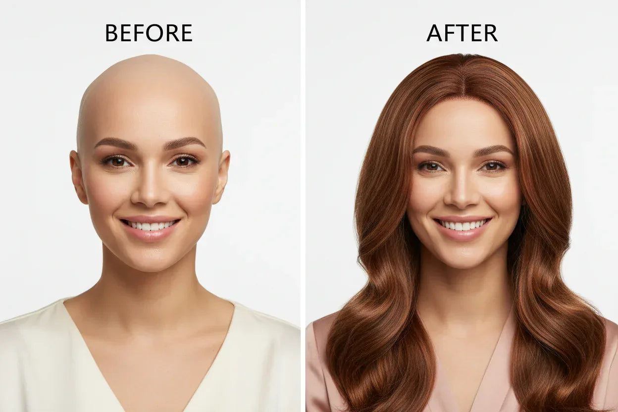 o-imagine-dubla-cu-o-femeie-fara-par-inainte-si-dupa-ce-poarta-o-peruca-minunata