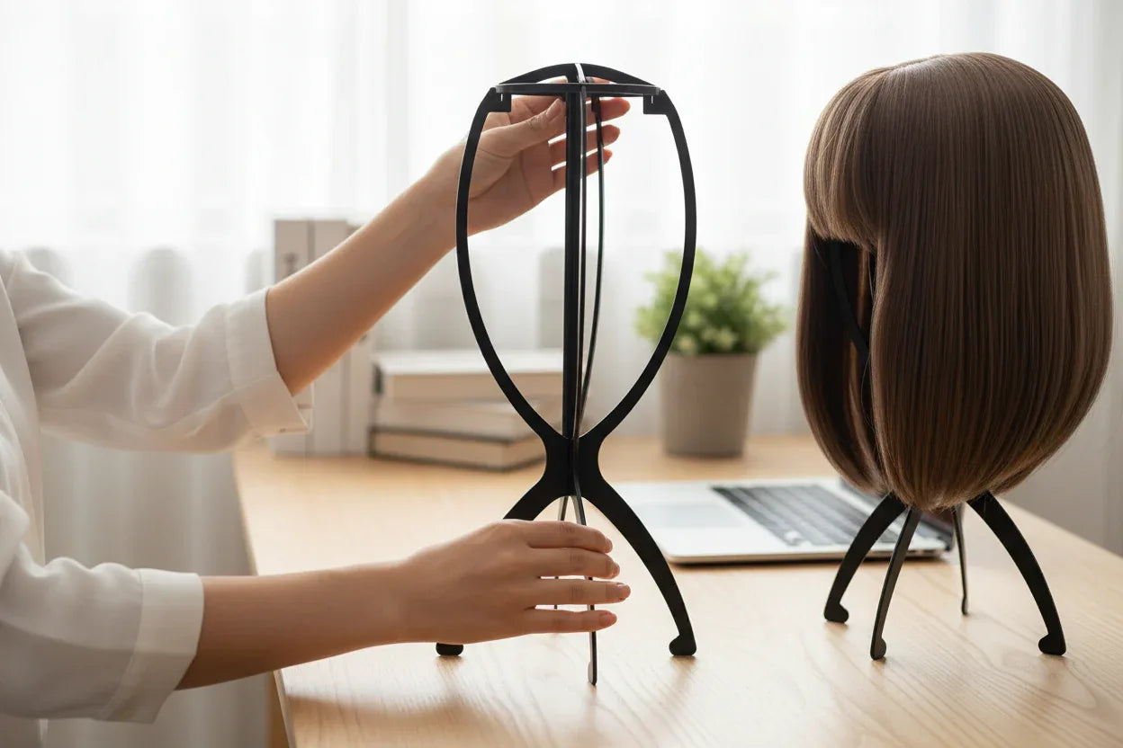 Portable Wig Stand Adjustable