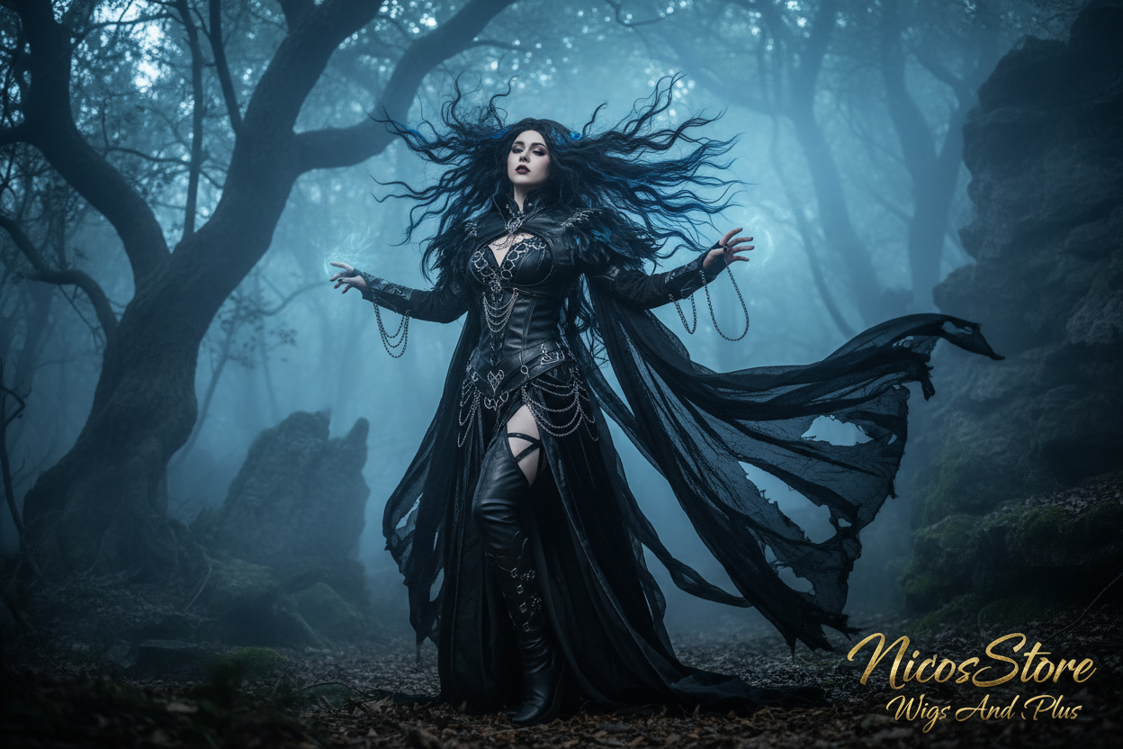 Dark fantasy cosplay outdoor