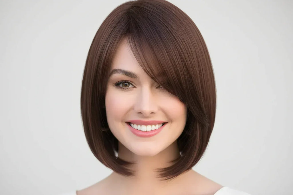 Short Bob Wig Front Portrait