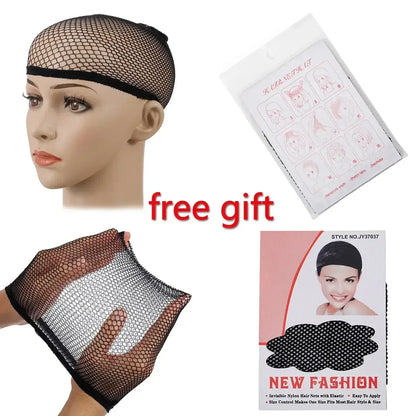 Short Brown Ombre Curly Wig with Bangs - Natural Synthetic Hair for Daily Use - 