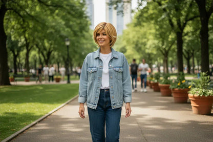 Short Gold Gradient Elf Wig - Layered Synthetic Cosplay Wig for Daily and Party Use with Accessories - 