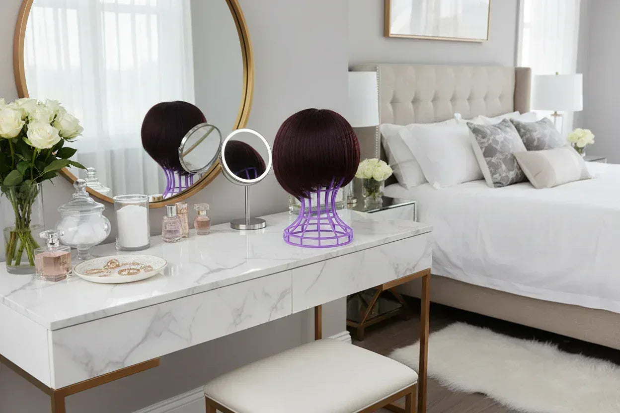 Lantern Wig Stand Home Vanity