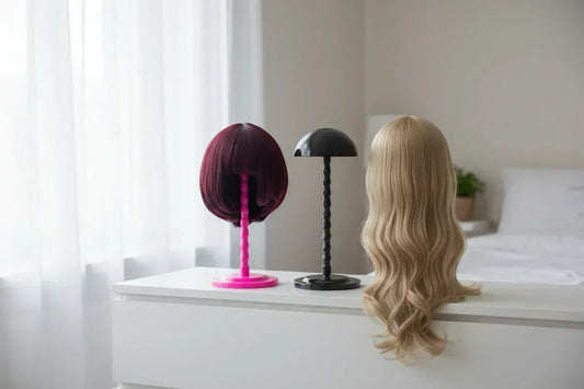 Mushroom Wig Stand Display - Realistic