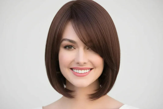 Short Bob Wig Front Portrait